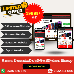 Ecommerce web designer in Sri Lanka